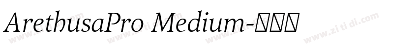 ArethusaPro Medium字体转换